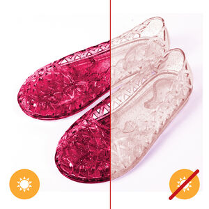 Heart Sole Girl Jellies Shoes - 6 Pink by DelSol for Kids - 1 Pair Shoes